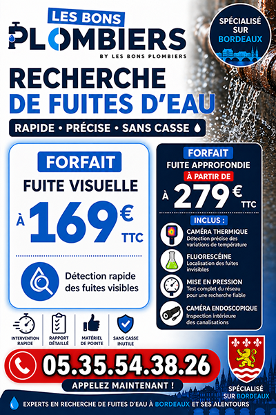 Recherche de Fuite Arbanats 33640